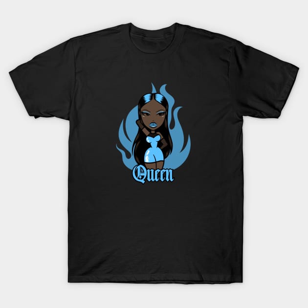 Queen Doll girl Light Blue v3.5 T-Shirt by Just In Tee Shirts